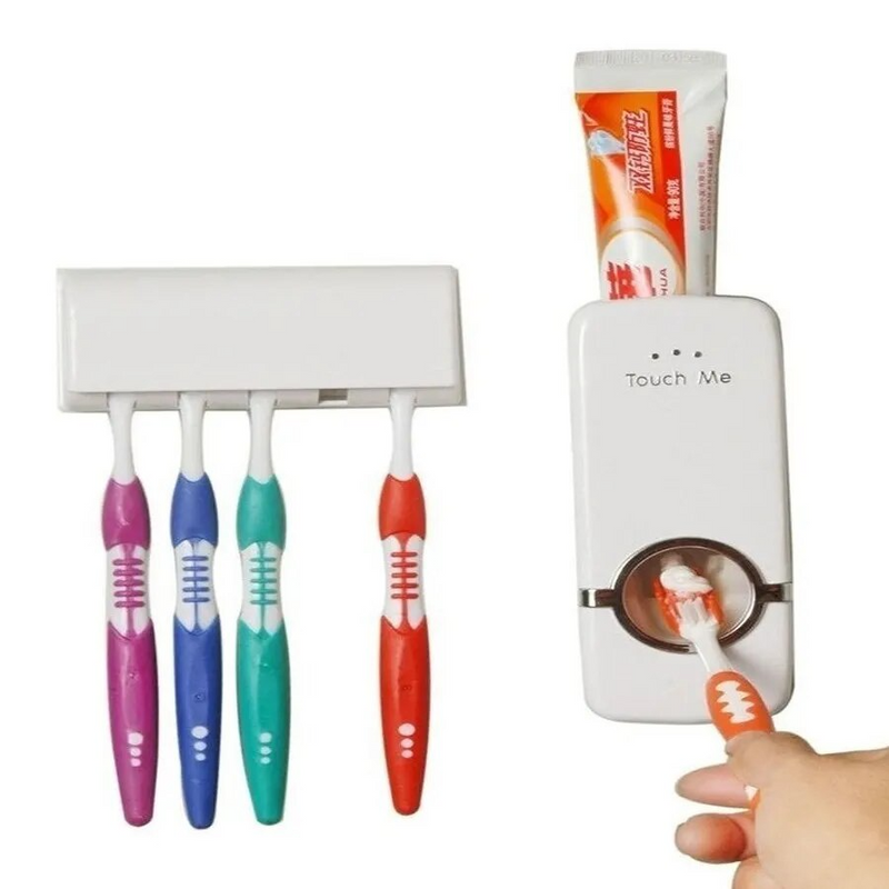 Suporte Inteligente para Escovas com Organização e Praticidade- Dispenser Max