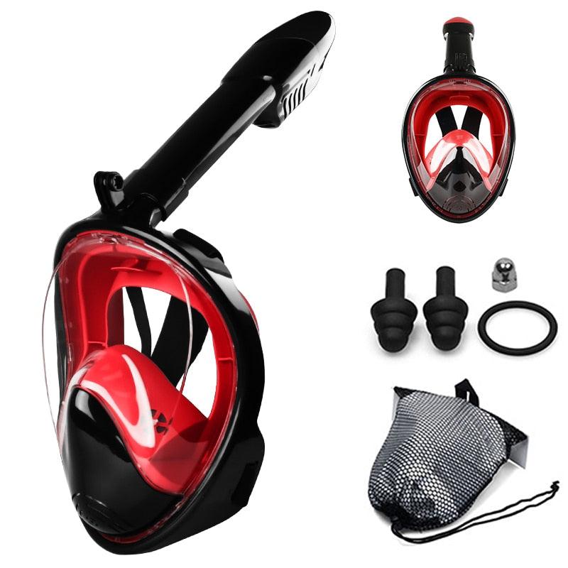 Máscara de Mergulho com Suporte para Câmera GoPro-Visão Subaquática