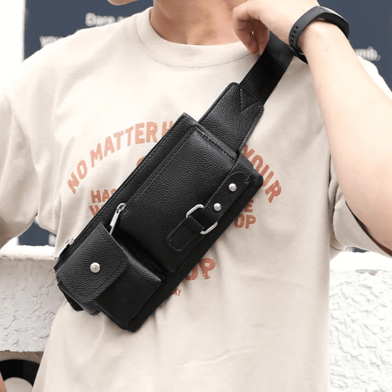 Pochete Masculina em Couro – Estilo, Liberdade e Organização no Movimento