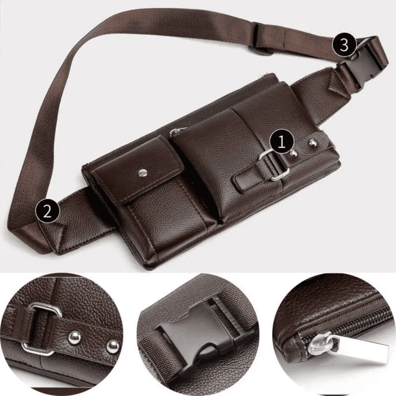 Pochete Masculina em Couro – Estilo, Liberdade e Organização no Movimento