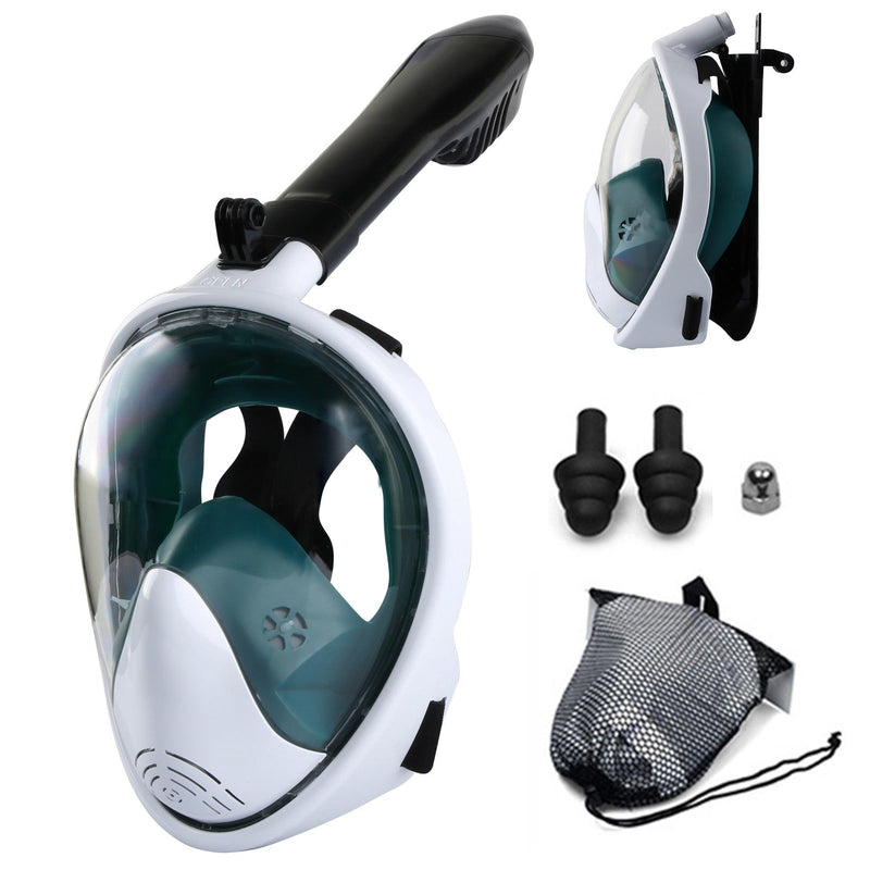Máscara de Mergulho com Suporte para Câmera GoPro-Visão Subaquática
