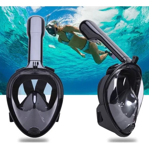 Máscara de Mergulho com Suporte para Câmera GoPro-Visão Subaquática